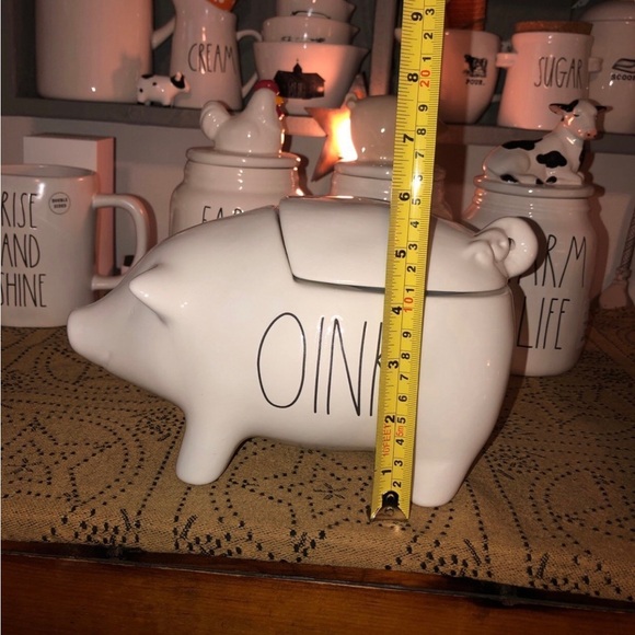 Rae Dunn OINK Pig Canister White - Picture 8 of 11
